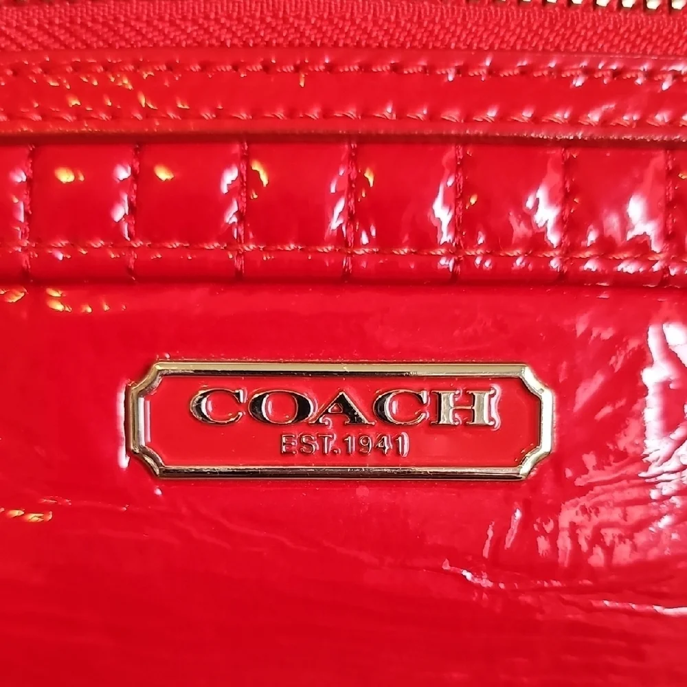 Coach 2011 Red Patent Leather Tote